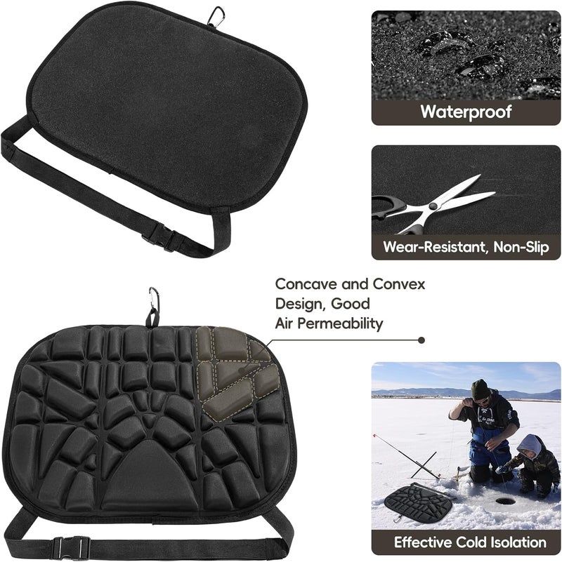 BLISSWILL Hunting seat Cushion，Stadium Cushion，100% Memory Foam Silent Lightweight for Camping, Hunting, Fishing，Camping，Outdoor - Image 4